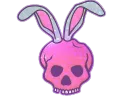 Skull Bunny (Glitter)