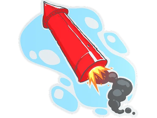 Sticker Slab | Big Red Rocket