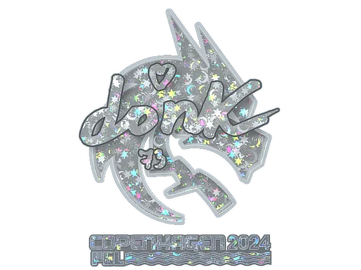 Sticker Slab | donk (Glitter) | Copenhagen 2024