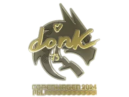 Sticker | donk (Gold) | Copenhagen 2024