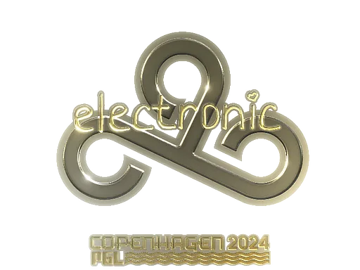 Sticker | electronic (Gold) | Copenhagen 2024