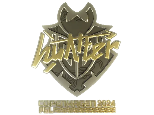Sticker Slab | huNter- (Gold) | Copenhagen 2024