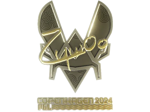 Sticker Slab | ZywOo (Gold) | Copenhagen 2024