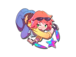 Sticker Slab | Kawaii T (Holo)