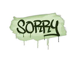 Sealed Graffiti | Sorry (Battle Green)