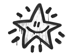 Sealed Graffiti | Shining Star (Shark White)