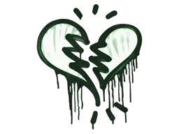 Sealed Graffiti | Broken Heart (Jungle Green)