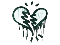 Sealed Graffiti | Broken Heart (Frog Green)