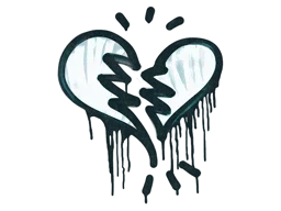 Sealed Graffiti | Broken Heart (Wire Blue)