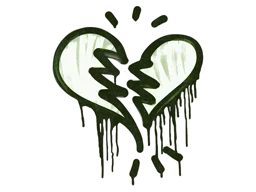 Sealed Graffiti | Broken Heart (Battle Green)