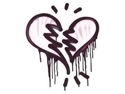 Sealed Graffiti | Broken Heart (Princess Pink)
