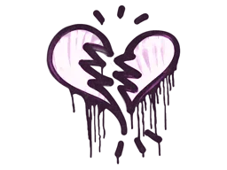 Sealed Graffiti | Broken Heart (Bazooka Pink)