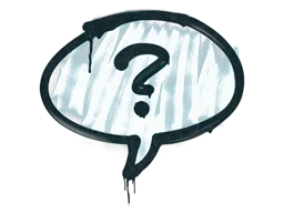 Sealed Graffiti | Question Mark (Wire Blue)