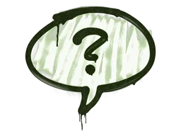 Sealed Graffiti | Question Mark (Battle Green)