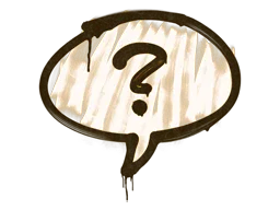 Sealed Graffiti | Question Mark (Desert Amber)