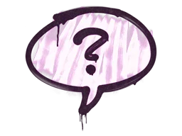 Sealed Graffiti | Question Mark (Bazooka Pink)