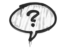 Sealed Graffiti | Question Mark (Shark White)