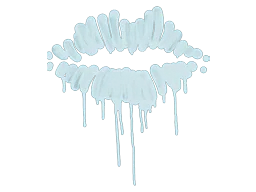 Sealed Graffiti | Kiss (Wire Blue)