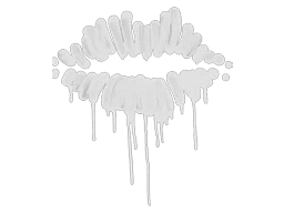 Sealed Graffiti | Kiss (Shark White)