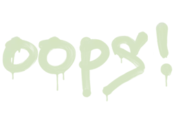 Sealed Graffiti | Oops (Battle Green)