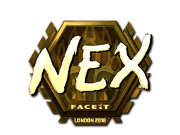 Sticker | nex (Gold) | London 2018