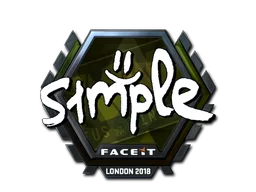 Sticker | s1mple (Foil) | London 2018