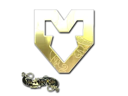 Sticker Slab | MOUZ (Gold) | Paris 2023