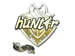 Sticker | huNter- (Gold) | Paris 2023