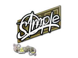 Sticker Slab | s1mple | Paris 2023