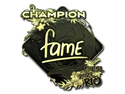Sticker Slab | fame (Gold, Champion) | Rio 2022