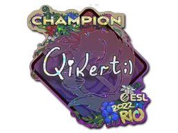 Sticker Slab | qikert (Glitter, Champion) | Rio 2022