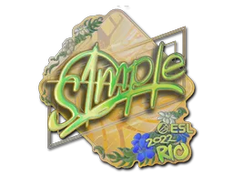 Sticker Slab | s1mple (Holo) | Rio 2022