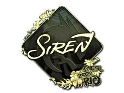 Sticker Slab | S1ren (Gold) | Rio 2022