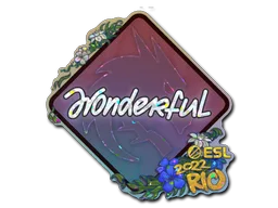 Sticker Slab | w0nderful (Glitter) | Rio 2022