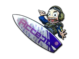 Sticker Slab | Akihabara Accept Surf Ava (Foil)