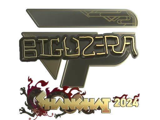 Sticker | biguzera (Gold) | Shanghai 2024