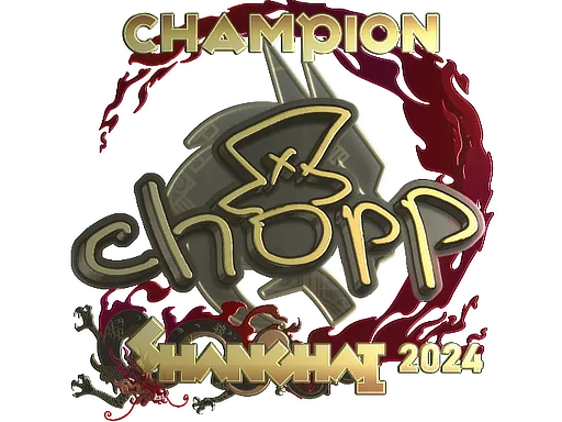 Sticker Slab | chopper (Gold, Champion) | Shanghai 2024