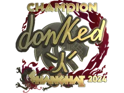 Sticker | donk (Gold, Champion) | Shanghai 2024