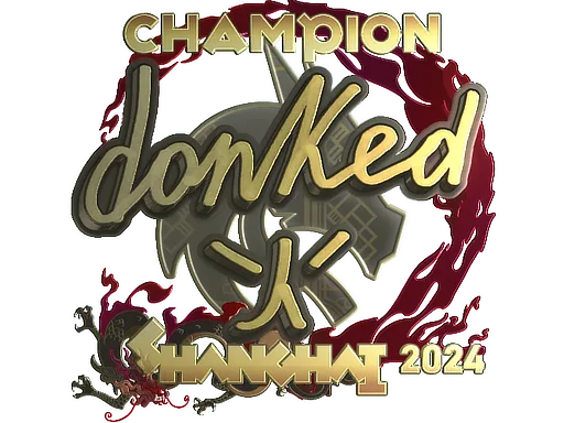 Sticker Slab | donk (Gold, Champion) | Shanghai 2024
