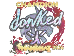 Sticker | donk (Holo, Champion) | Shanghai 2024