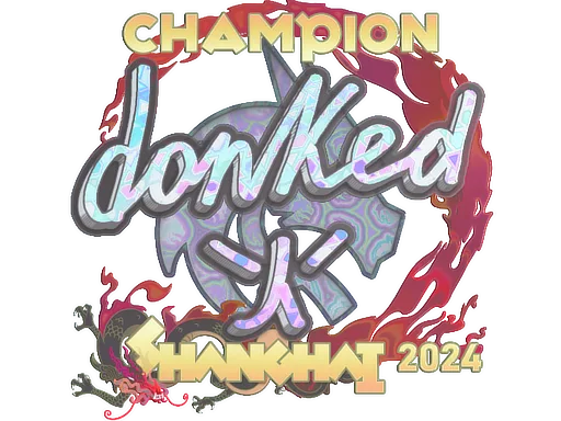 Sticker Slab | donk (Holo, Champion) | Shanghai 2024