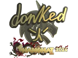 Sticker | donk (Gold) | Shanghai 2024
