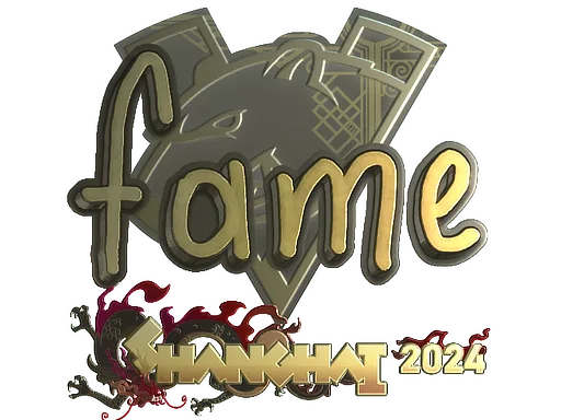 Sticker | fame (Gold) | Shanghai 2024