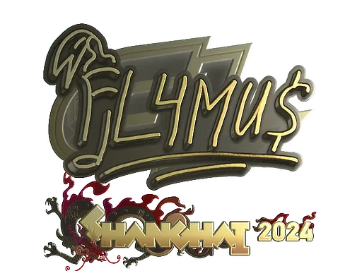 Sticker | FL4MUS (Gold) | Shanghai 2024