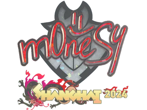 Sticker | m0NESY (Glitter) | Shanghai 2024