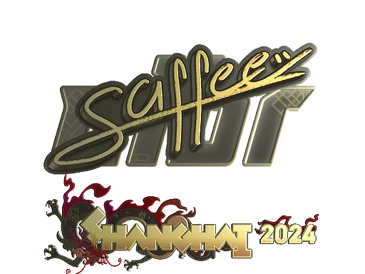 Sticker Slab | saffee (Gold) | Shanghai 2024