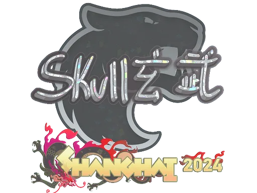 Sticker Slab | skullz (Glitter) | Shanghai 2024