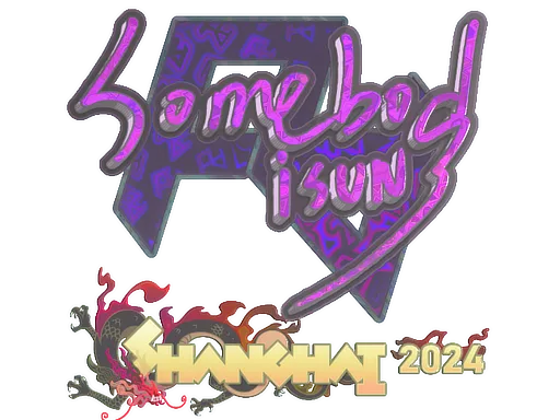 Sticker Slab | somebody (Holo) | Shanghai 2024