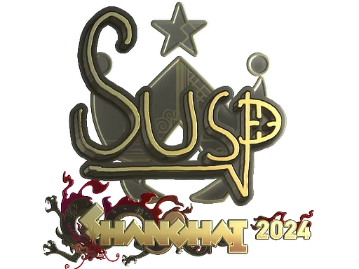 Sticker Slab | susp (Gold) | Shanghai 2024