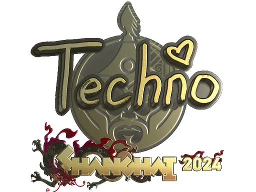 Sticker | Techno4K (Gold) | Shanghai 2024
